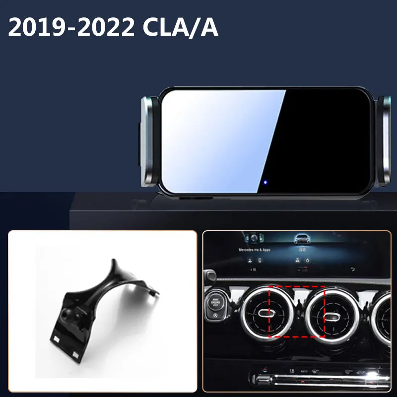 

Car Mobile Phone Holder For Mercedes Benz A Class W177 A180 A200 A220 Air Vent Mounts Rotation Bracket Smart Automatic Clamping