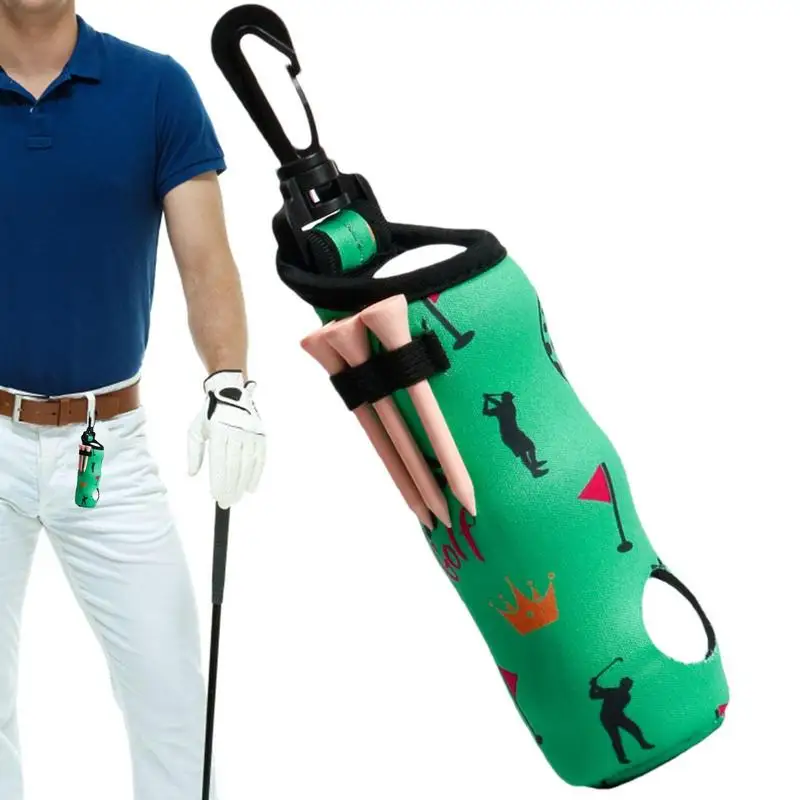 

Поясная сумка для клюшек для гольфа, мужская сумка для клюшек, с 3 отделениями для хранения мячей, портативная маленькая сумка для клюшек