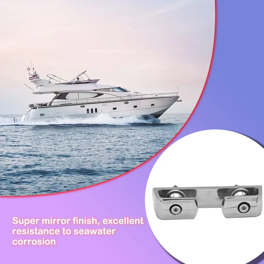 

Boat Wheel Winch Skid-proof Strong Detachable 316 Stainless Steel Rope Mooring Wheels Sailing Hardware Supplies Canoe Dinghy