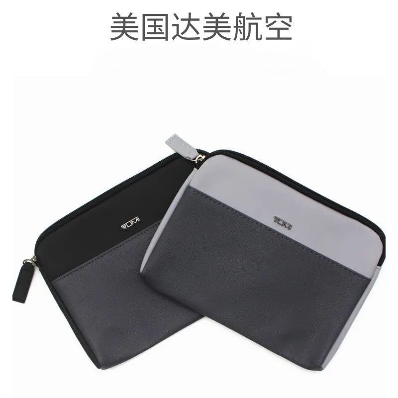 Tumi Makeup Bag Travel Cosmetic Bag Zipper Makeup Bags Cosmetics Organizer Storage Pouch Travel PU Leather Toiletry Bag