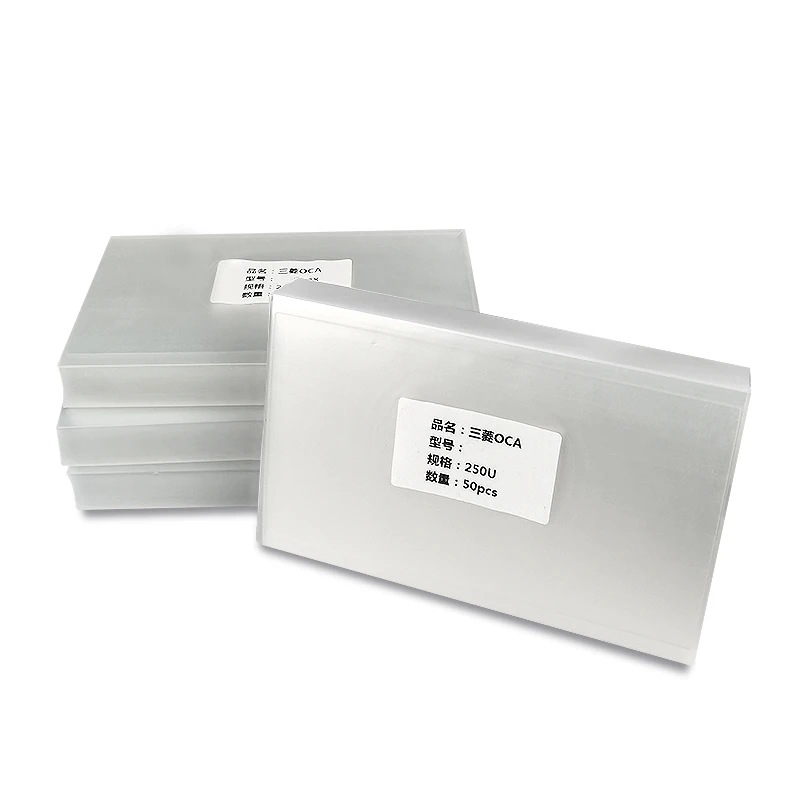 50pcs 250um OCA Clear Optical Adhesive for Samsung galaxy A70 A80 A90 A10s A20s A30s A40s LCD Touch Glass Lens Film OCA Glue