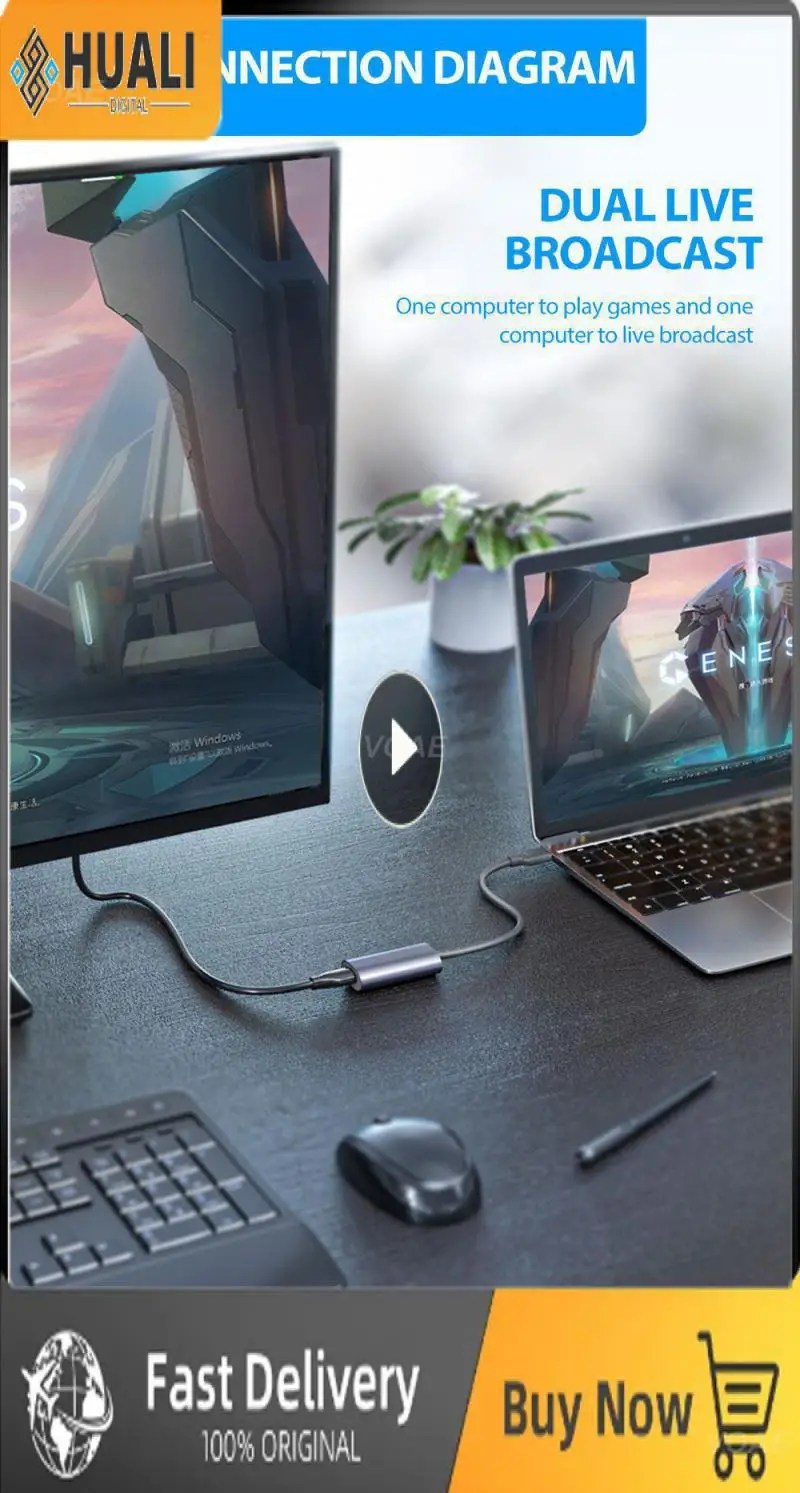 

Карта для захвата видео Micro Placa De Video Mini для ПК, игровая карта для захвата камеры, надежный портативный видеорегистратор