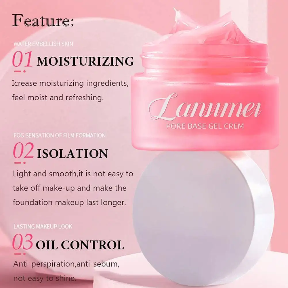 

Pore Base Gel Cream Invisible Pore Face Primer Makeup Make Matte Fine Smooth Lines Up Cosmetics Pore Cream Base Oil-control D9B2