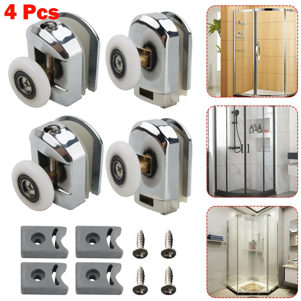 

Durable High Quality Useful Home Hardware Door Rollers Door Pulley Hardware Runners Wheels 25mm 4pcs Screws Bathroom