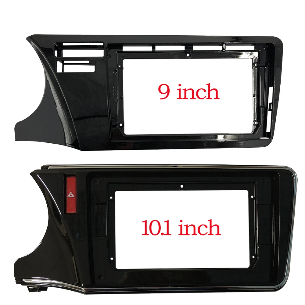 Купи 2Din 9/10.1 Inch Radio Fascia for Honda City Greiz Gienia 2014+ Right Hand Drive Panel Dashboard Installation Trim Kit DVD Frame за 794 рублей в магазине AliExpress