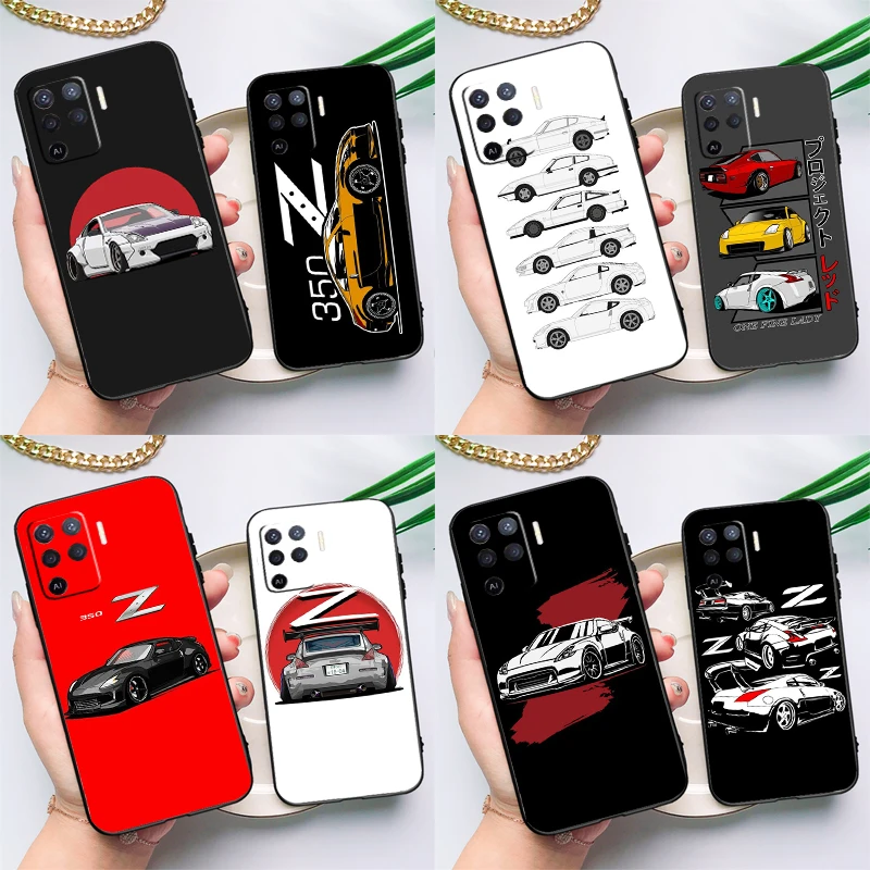 Sports Car JDM Drift 350Z 370Z Case For OPPO Find X5 X3 Lite Pro A15 A16 A52 A72 A5 A9 A31 A53 A83 A93 A54 A74 A94 Cover