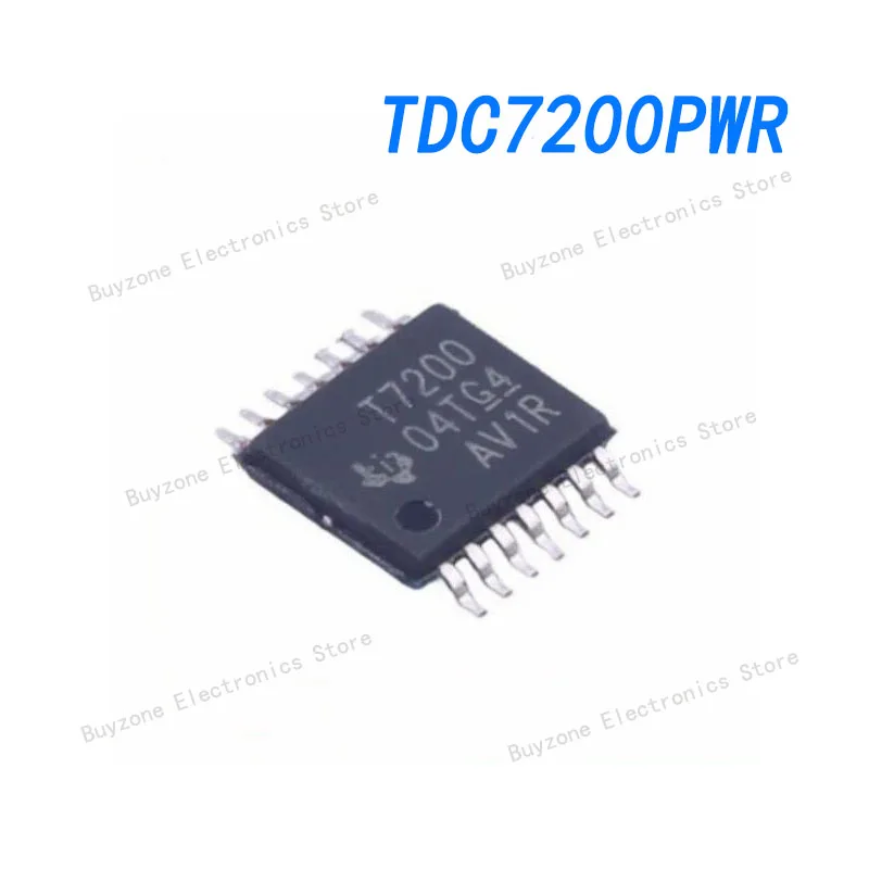

10PCS/LOT TDC7200PWR Time-to-digital converter for time-of-flight (ToF) applications for LIDAR and ultrasonic 14-TSSOP -40 to 85
