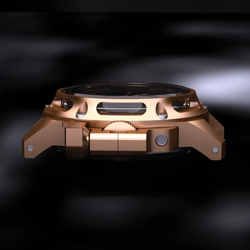 SIDAXIN Мужские дайверские часы 43 мм Титан/Бронза Автоматические механические