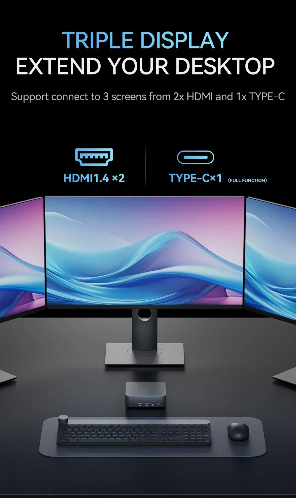Фото Игровой мини-ПК Windows11 Intel Core i9 8950HK/N5095A 16 ГБ DDR4 1 ТБ 2 ТБ WiFi6 M.2 SSD UHD Графика 1000 Мбит/с Ethernet Мини-ПК №4