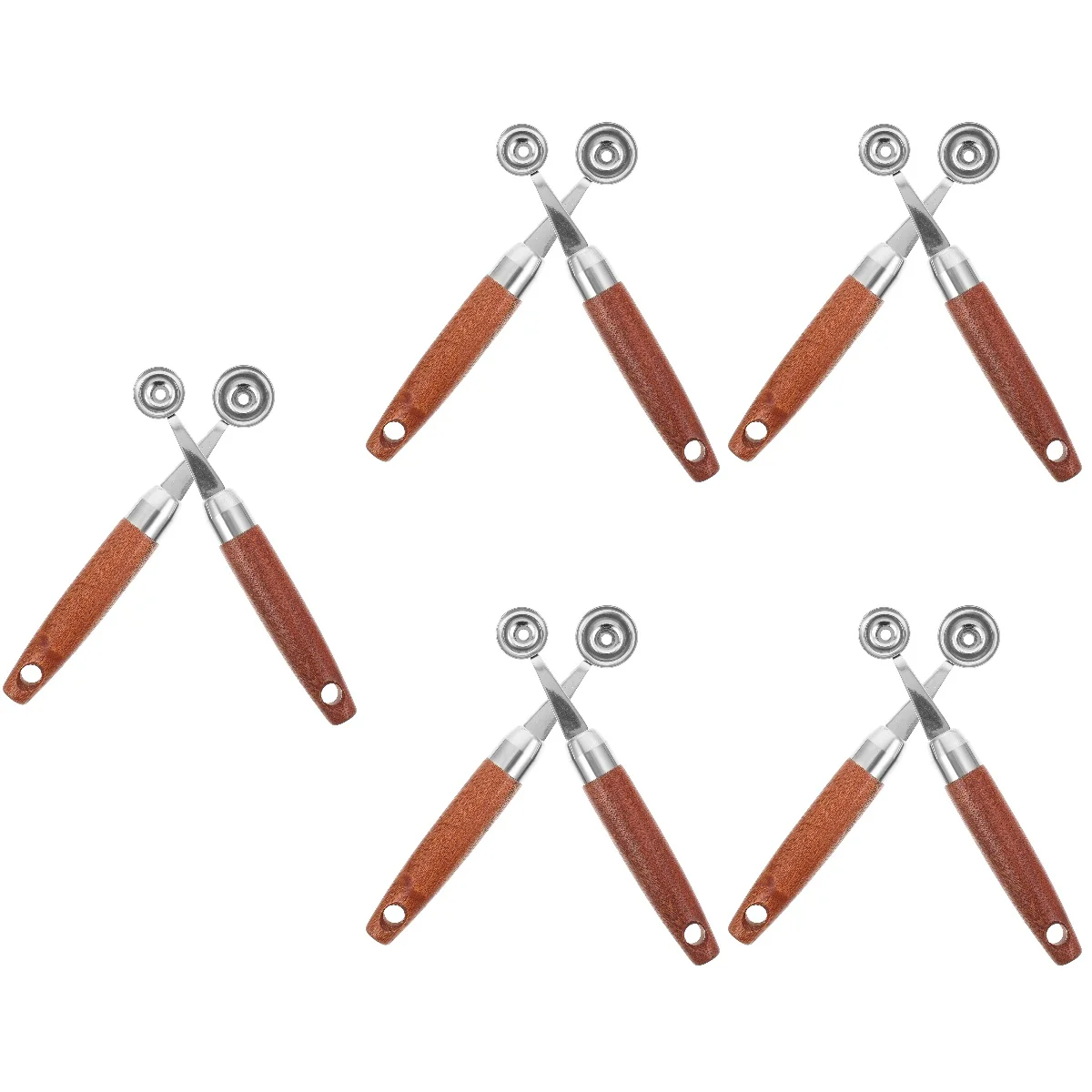 

10 Dessert Making Spoons Stainless Steel Meatball Scoops Kitchen Ballers