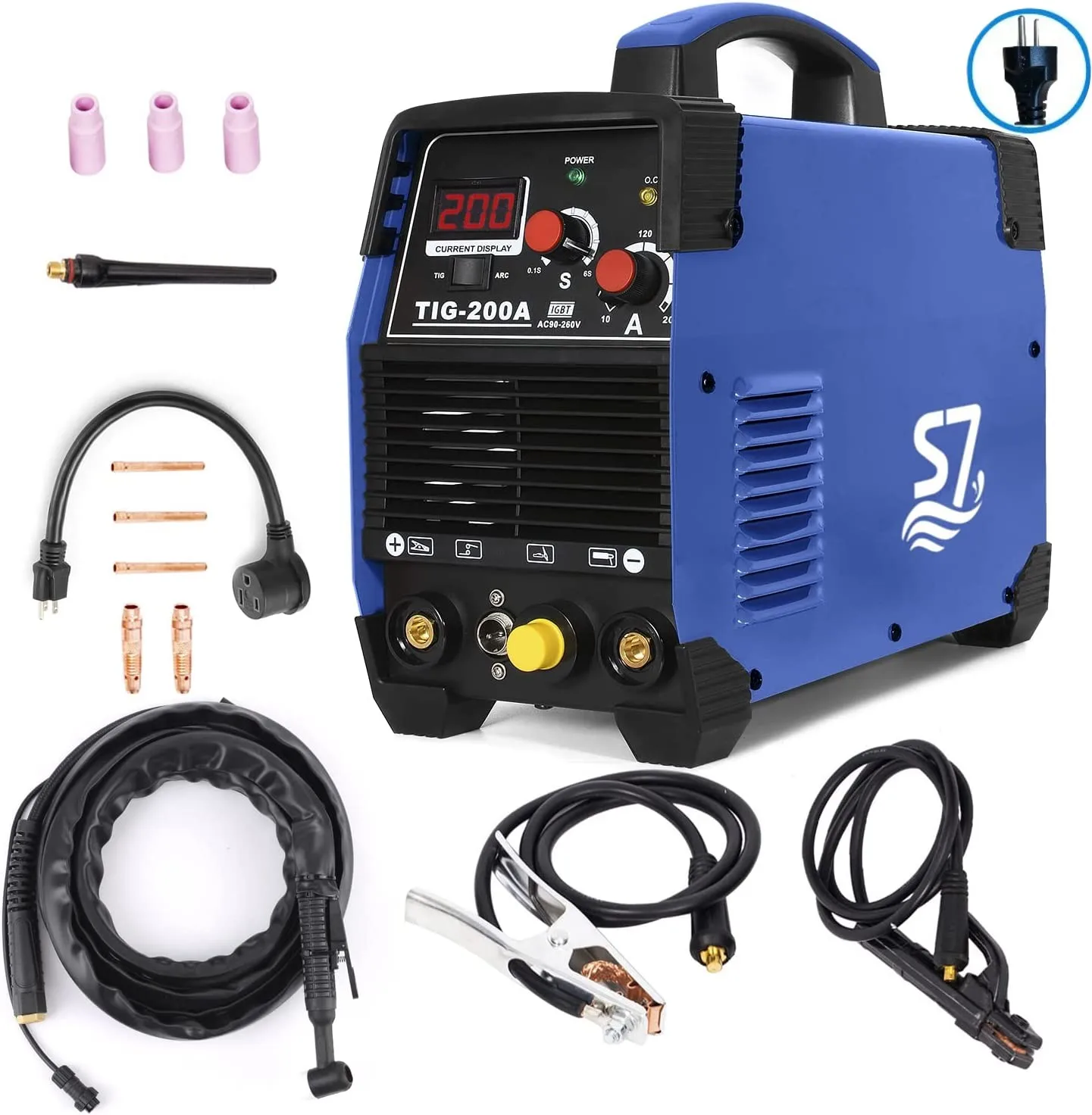 

Tig Welder, HF TIG/Stick/Arc TIG Welding DC Inverter 200 Amp 110 & 220V Dual Voltage TIG Welder Machine soldadora 용접기