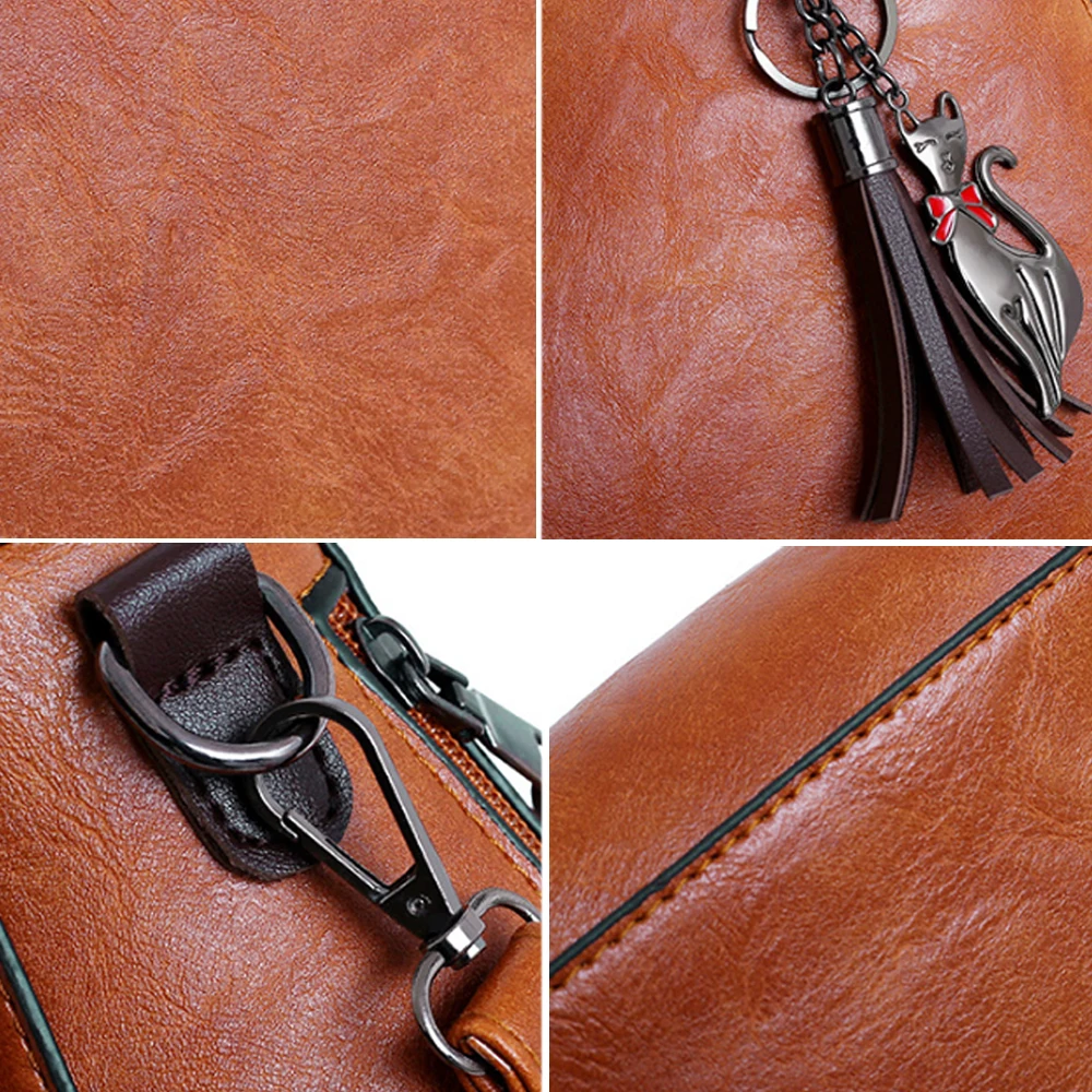 PU Bucket Handbags 4pcs/Set Composite Bags High Quality Ladies Handbags Female PU Leather Shoulder Messenger Bags Tote Bag Bolsa