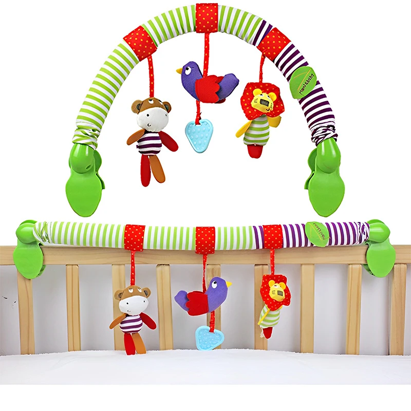

Infant Baby Stroller Arch Toy Ideal for Infants & Toddlers Fits Stroller Pram Activity Arch with Fascinating Toys Baby’s Senses