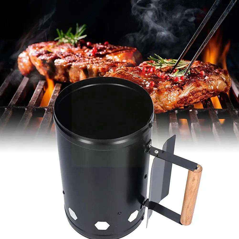 

Outdoor Fast Fire Starter Bucket Ignition Charcoal Fast Carbon Barbecue Tools Rack Stove BBQ Barrels Outdoor Barrel Kitchen L4E7