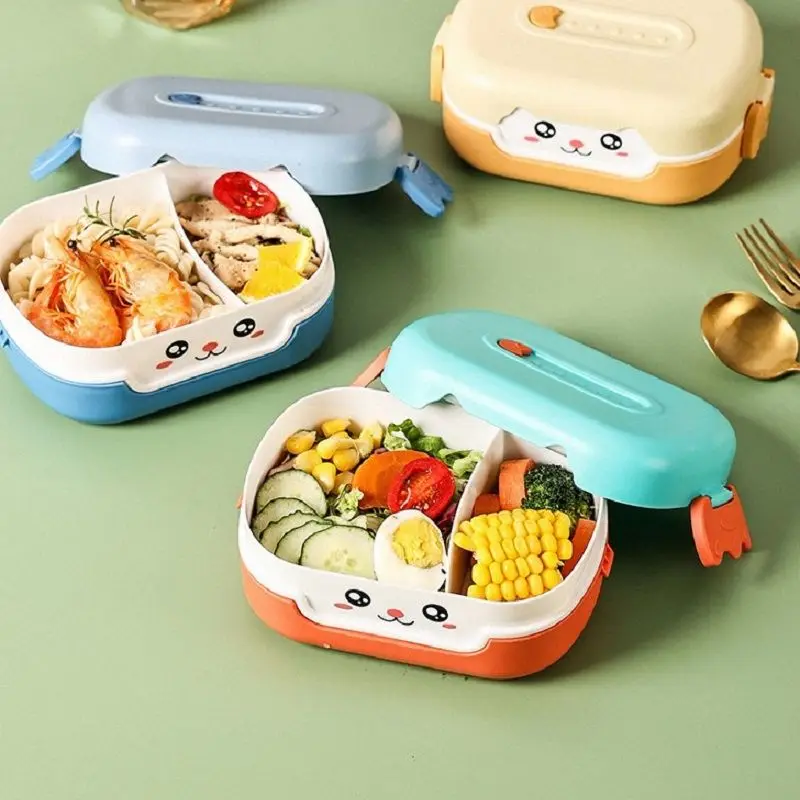 

18.3*12.2*6.9cm Dinnerware Cases Cute Students Handy Box Fruit Vegetable Refrigerated Preservation Box Kitchen Accessories