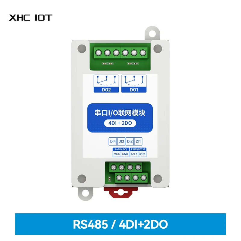 

4DI+2DO Modbus RTU Industrial Grade Serial Port I/O Networking Module MA01-AXCX4020(RS485) RS485 Data Acquisition and Monitoring