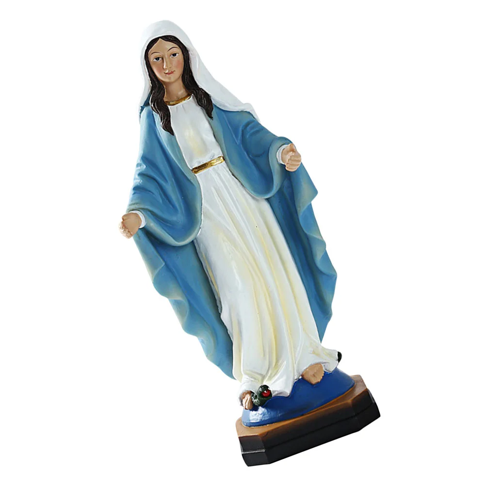 

Our Lady Ornament Classic Virgin Mary Decor Desktop Adornment Home Decoration Madonna Statue Outdoor Religious