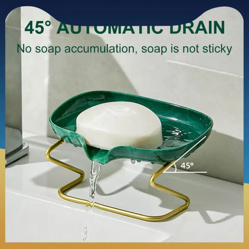 

Kitchen Bathroom Supplies Soap Box Drain Holder No Punching Soap Holder Soap Dish Creative Drainage Soap Box Newest 2023