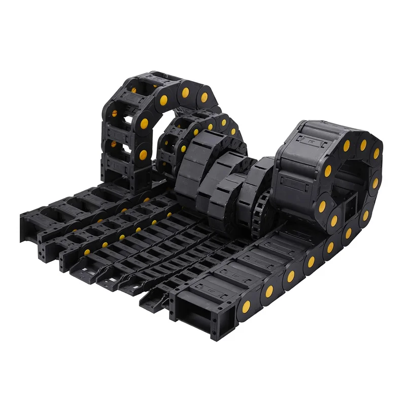 

Пластиковые Кабельные цепи трансмиссии, открытая цепь перетаскивания с концевыми разъемами, ЧПУ маршрутизатор, станок, инструменты, проволочный носитель