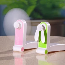 portable mini fan Handheld Personal USB Rechargeable Fans Pocket Foldable Adjustable Wind Speed Fan for Home Office Travel