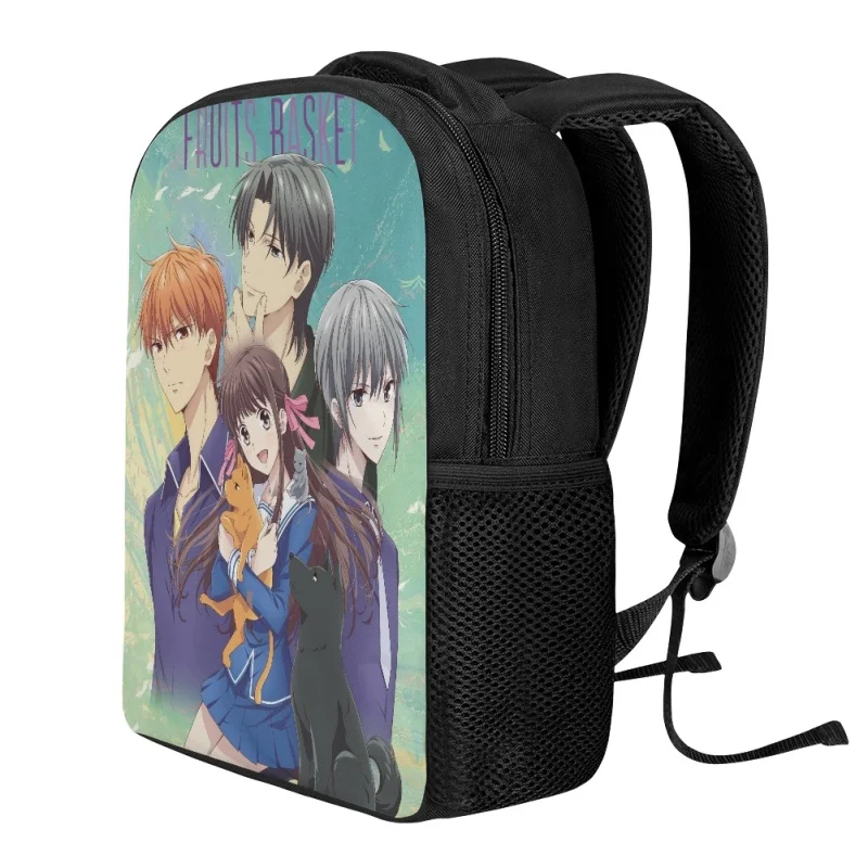 Twoheartsgirl Anime Fruits Basket School Bags Preschool Children Mini Backpack Pencilcase Kindergarten Schoolbags Pen Bag Set