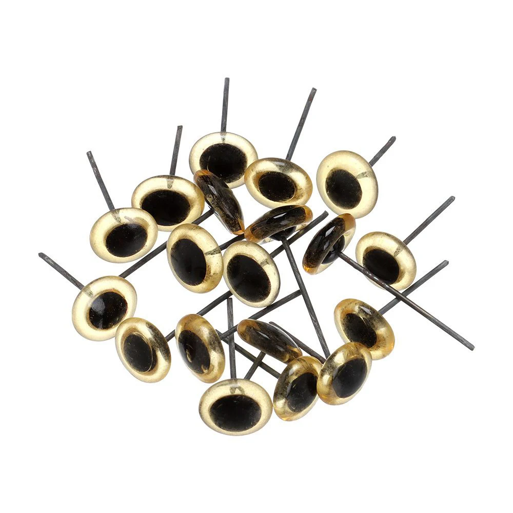 Прозрачные коричневые кукольные стеклянные глаза носы игольчатые валяющие для