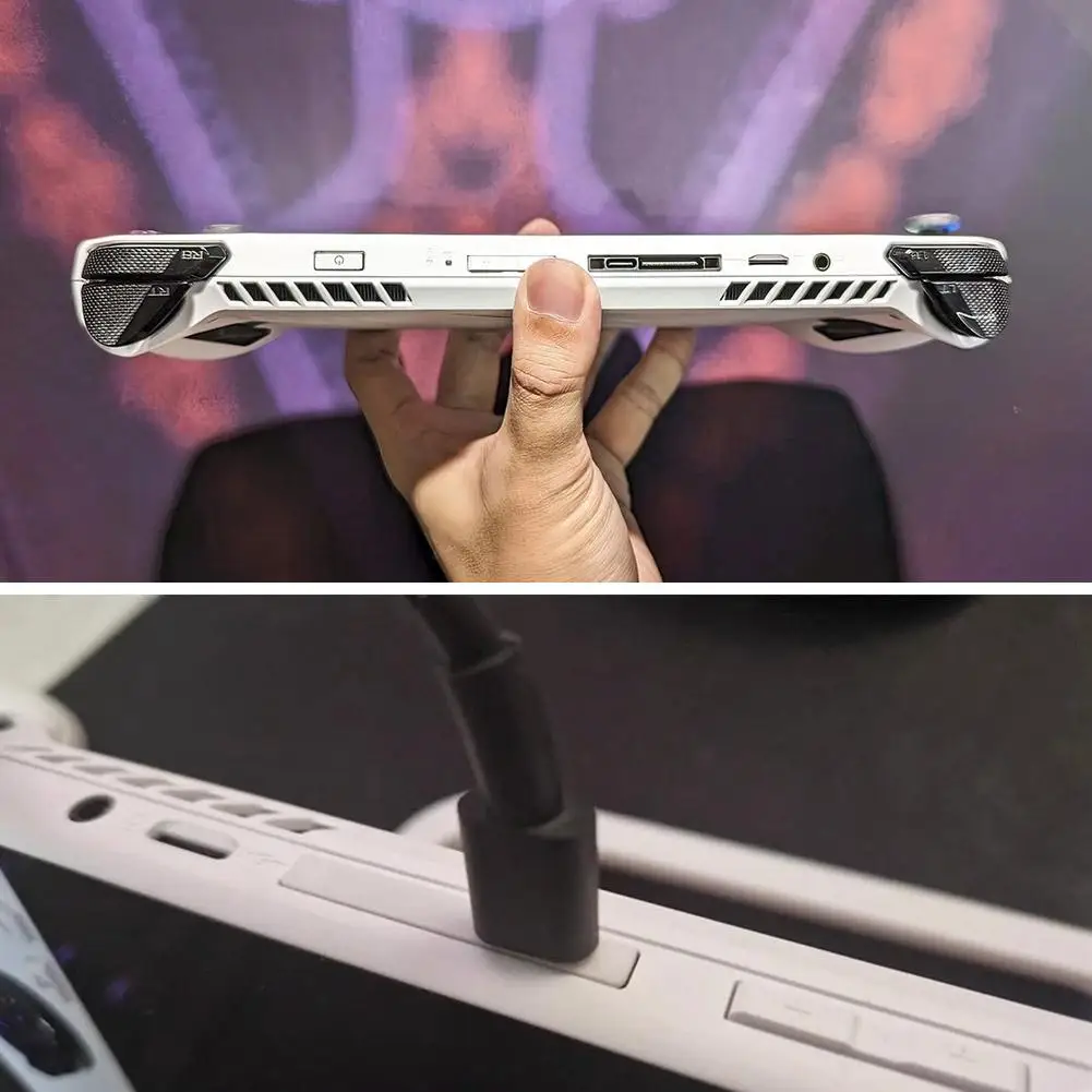 

For ASUS ROG ALLY Handheld Charging Port Protection Cover-White color R4M6