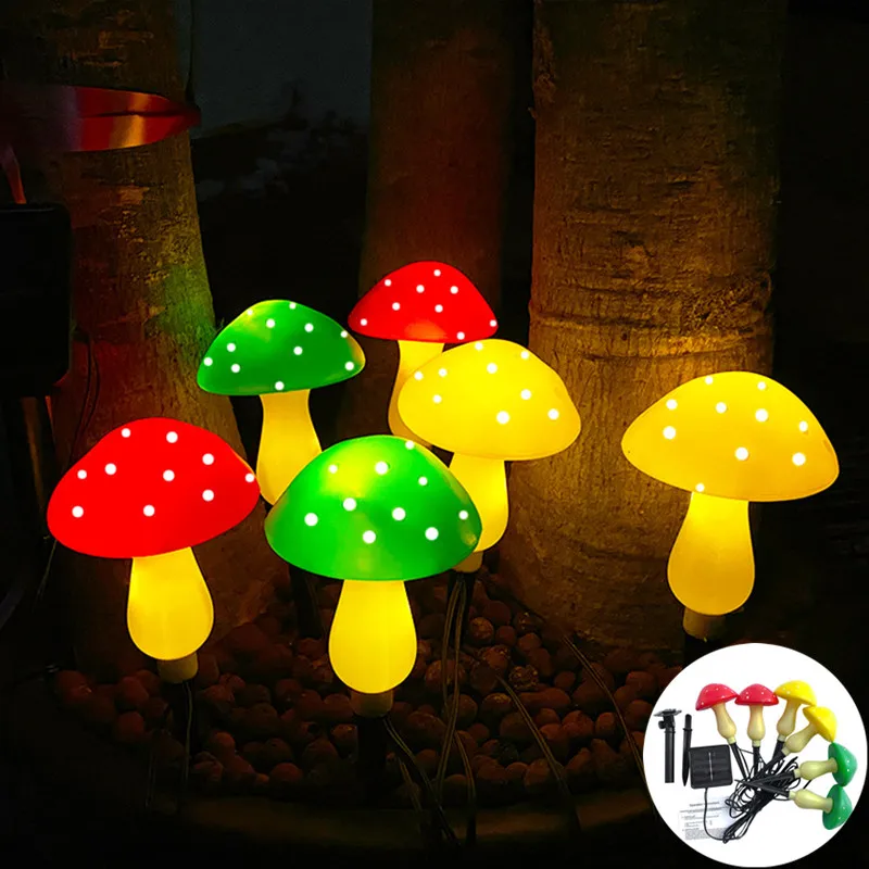 

Solar Lighting for The Garden waterproof Mushroom Lights Garden Lighting for Villa Yard Path Gazebo Buried Lights Solar Lamp