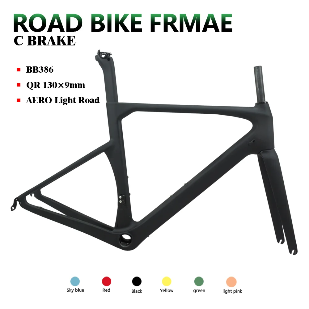 

CW Road bicycle carbon fiber C brake Carbon road bike frameset 700C road bike130*9mm carbon frame bicycle frameset quadro carbo