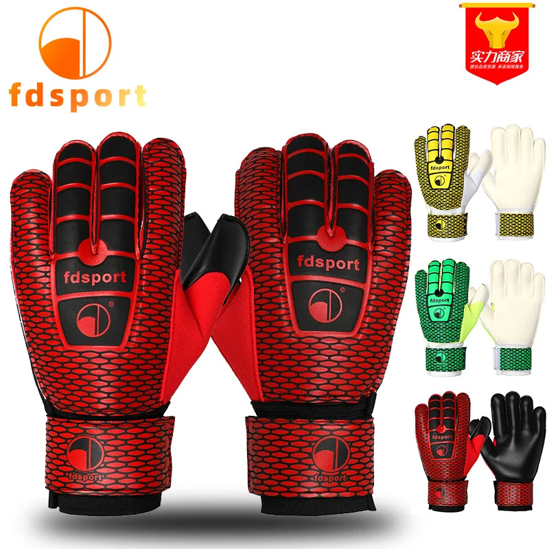 

High Quality Breathable Professional Goalkeeper Gloves Finger Thickened Football Wear-resistant Latex Gloves -40