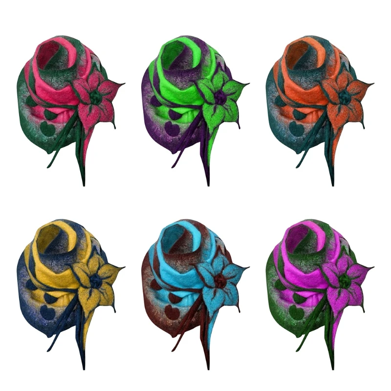 

Женский шарф, зимний шарф с цветочным принтом, Многофункциональный мягкий шарф, повседневные теплые шарфы, шали для холодных принадлежност...