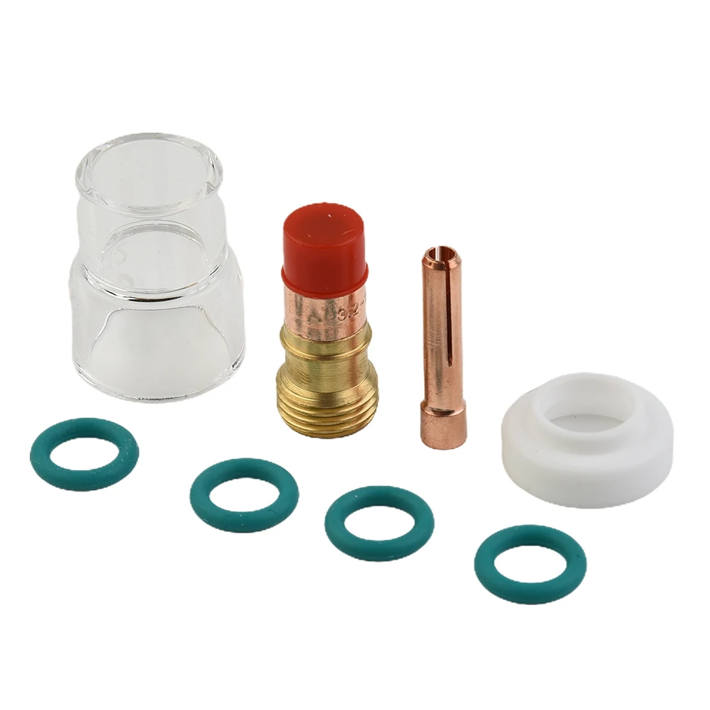 

Kit #12 Heat Resistant Glass kit Heat Glass Cup 3.2mm 1/8\\\" O-rings Temperature Resistant 9pcs 10N25S Stubby Collet