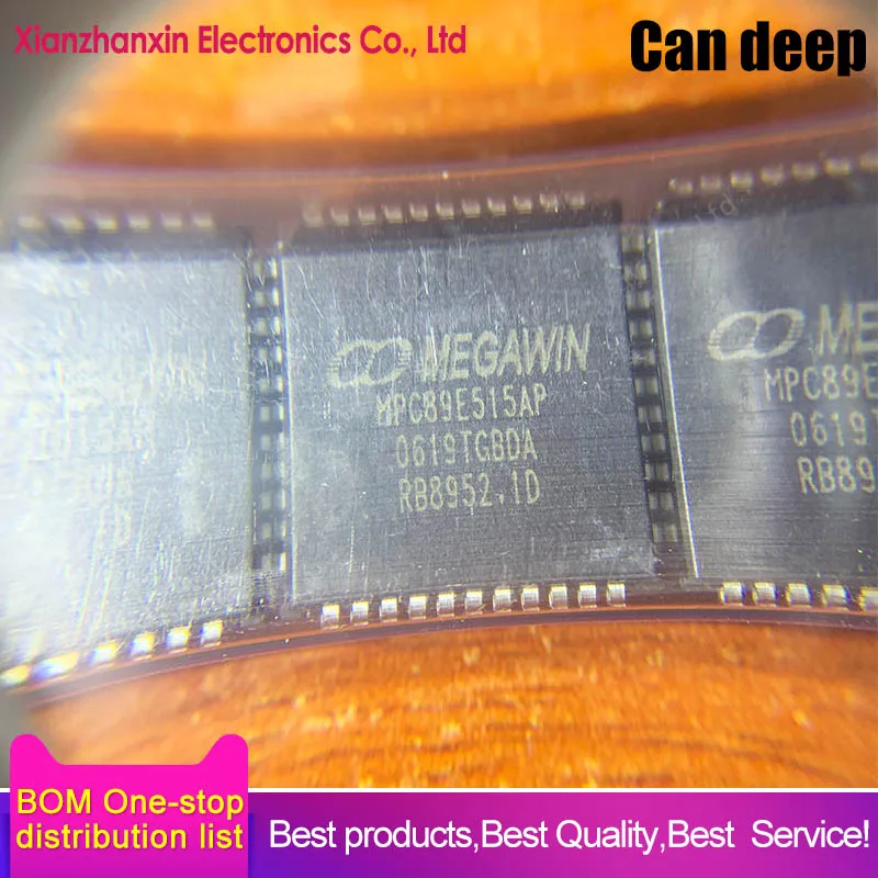 

5PCS/LOT MCU MPC89E515AP MPC89E515 SMD PLCC-44 imported from spot to play