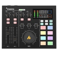 maonocaster am100 professional recording studio sound card noise reduction podcast mixer audio interface live stream sound card