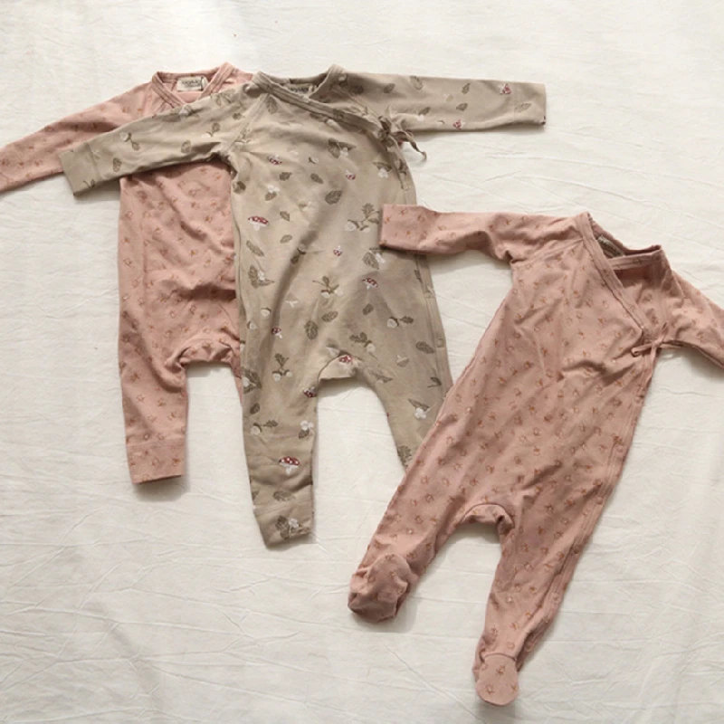 

Kids Clothes Girls Costumes Newborn Baby Girl Boy Jumpsuit Spring Autumn Fashion Print Long Sleeve Bodysuits for Infants Cotton