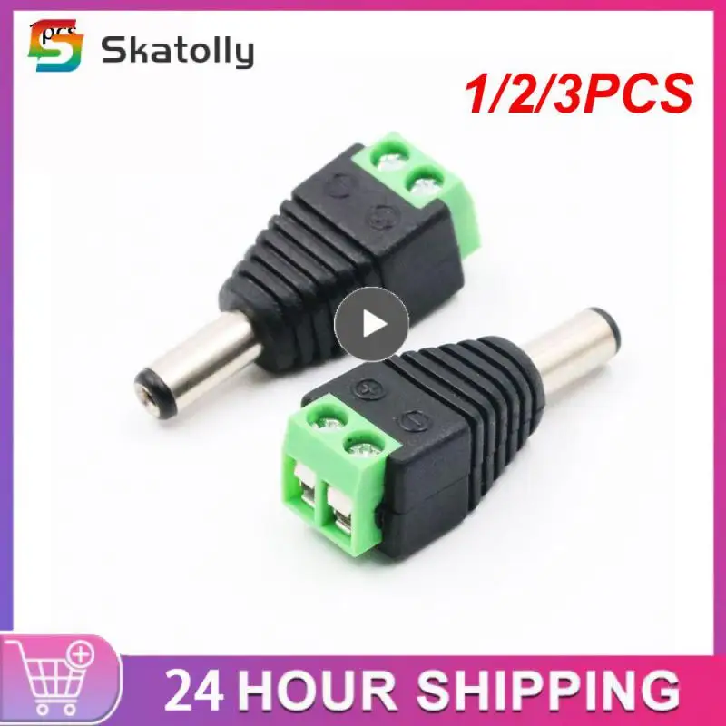 

1/2/3PCS bnc connector DC BNC Male female Connector Coax CAT5 Video Balun Adapter Plug for Led Strip Lights CCTV Camera
