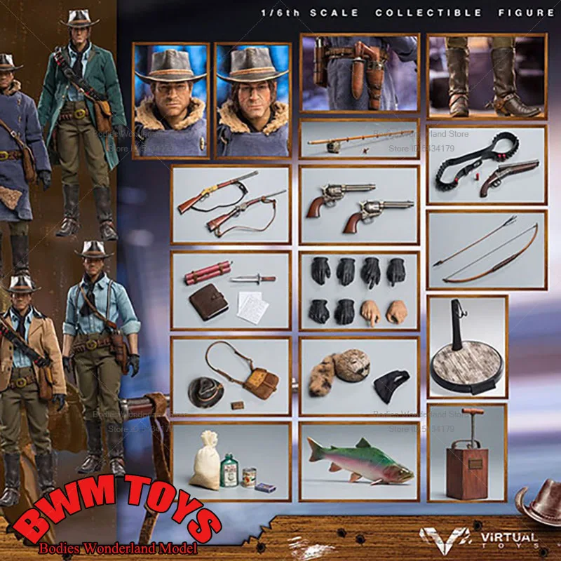 В наличии VTSTOYS VM-026 масштаб 1/6 коллекционные красные фигурки Death Wilderness Rider West Cowboy 12