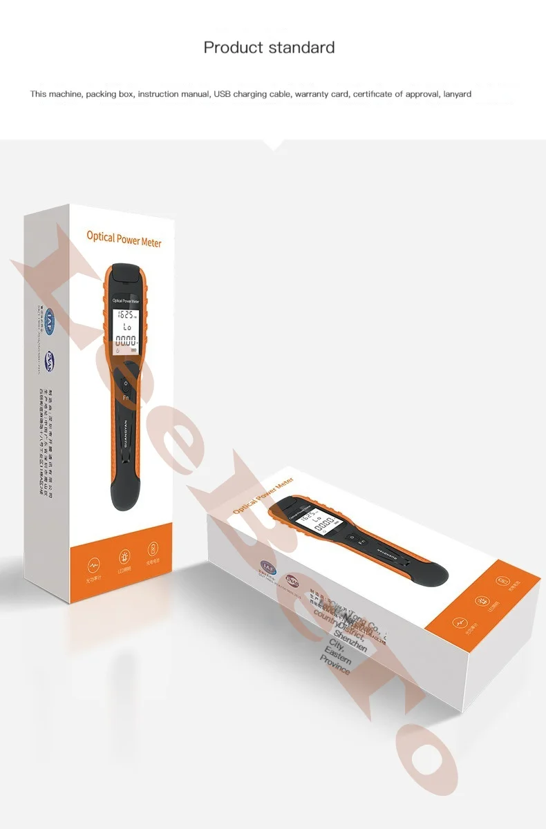 G11 Optical Power Meter FC/SC/ST Universal Port New High Precision Rechargeable Battery Fiber Optic Power Meter