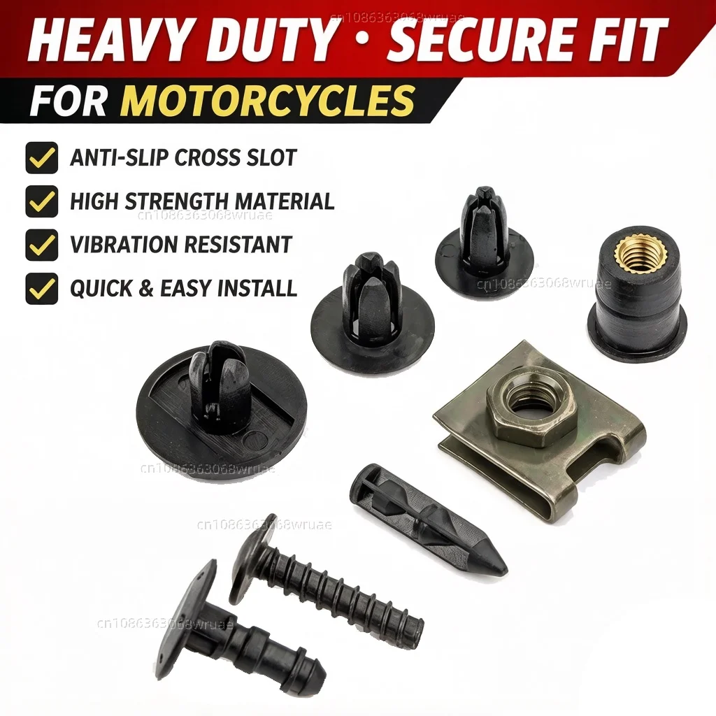 Фото Комплект болтов, гаек и клипс для обтекателей Yamaha XJ6 Diversion, XJ6N, FZ6, FZ6R, FZR1000, FZR750R, FZR600, FZR 600, 750R, 1000, M5, M6 №5