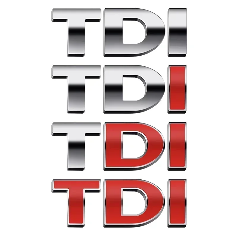 Автомобильная металлическая 3D авто наклейка TDI логотип задний багажник значок