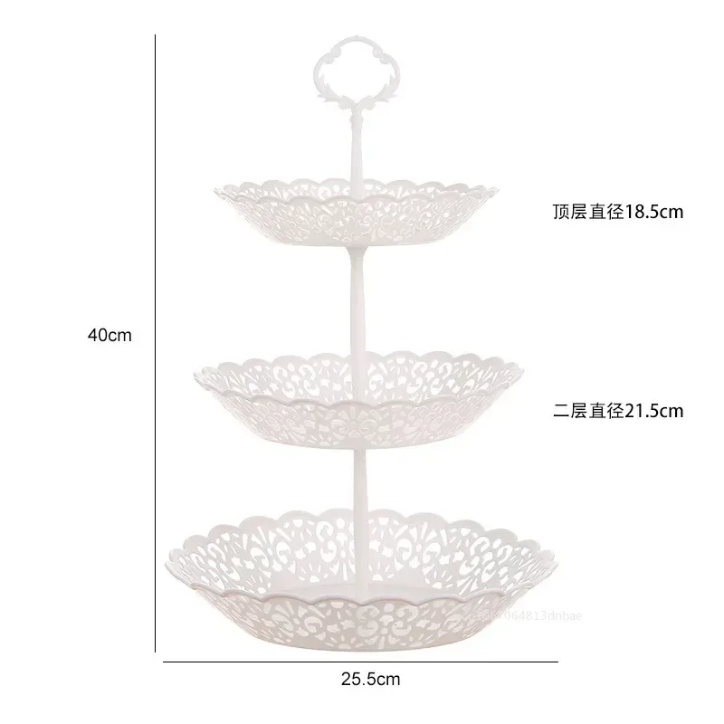 3 Уровня подставка для торта белая стойка послеобеденного чая свадьбы тарелка