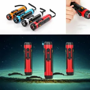 1pc 2 in 1 hand crank fm radio built in speaker emergency reading lamp phones charger led flashlight for outdoor radio lights free global shipping