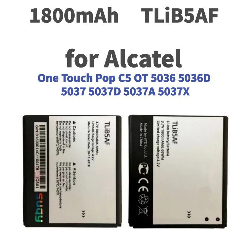 Аккумулятор suqy TLiB5AF для Alcatel One Touch Pop C5 OT 5036 5036D 5037 5037D 5037A оригинальный сменный