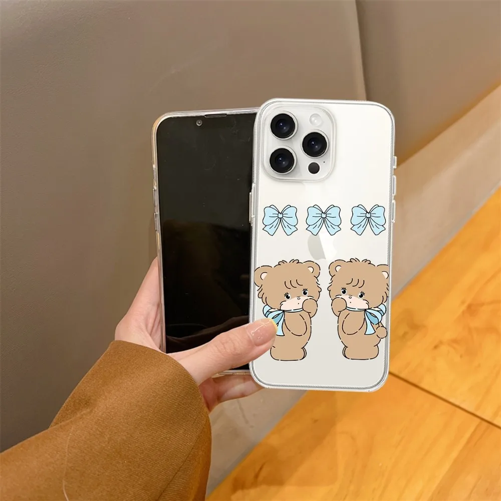 Мультяшный чехол для телефона с семейным портретом микрокона iPhone 15 14 13 12 11 Mini Pro Max