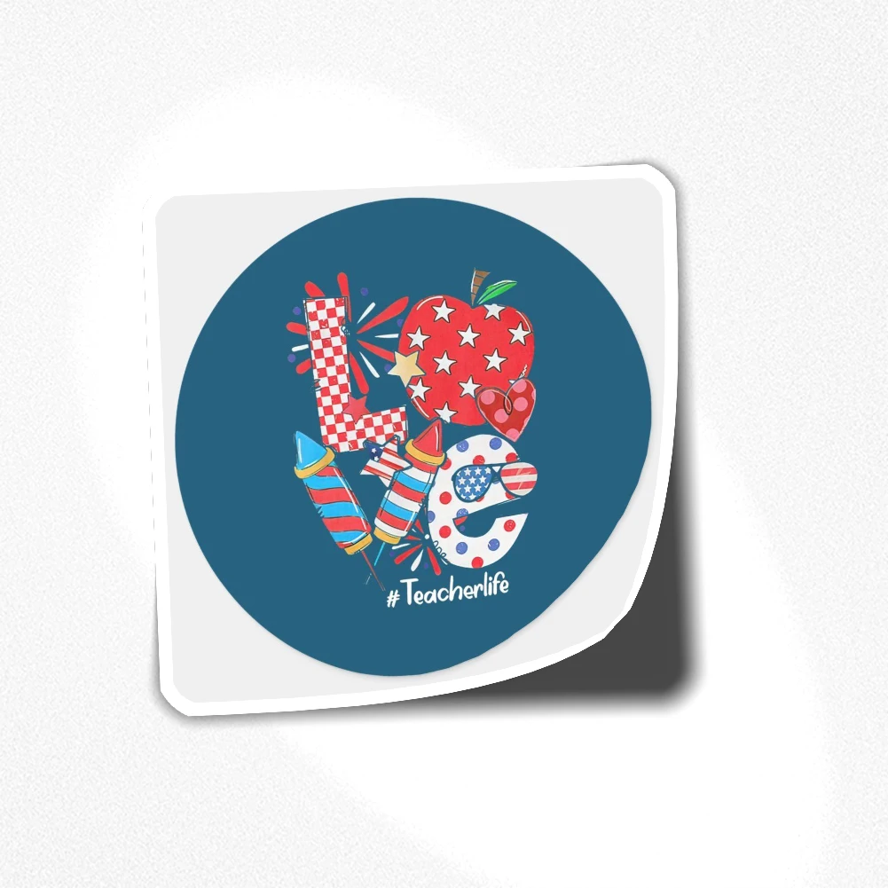 

4TH OF JULY STICKER 062 Sticker for Laptop Decor Bedroom Car Cute Cartoon Art Fashionable Public Suitcase