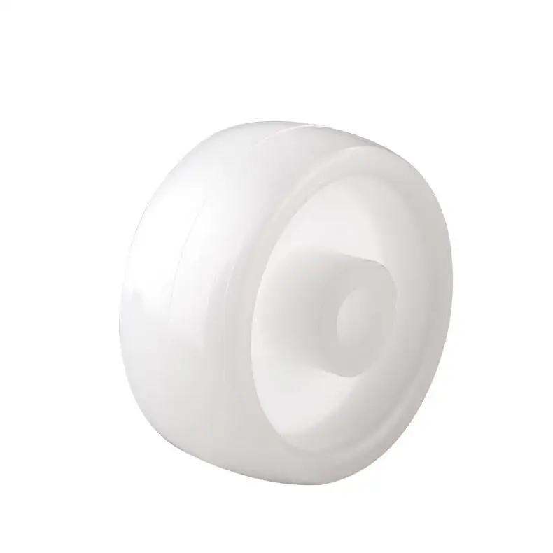 

4 Pcs/Lot 1.25 Inch Single Wheel Light White Pp Plastic Small With Diameter 30mm Smooth Piece Folding Bed Pulley