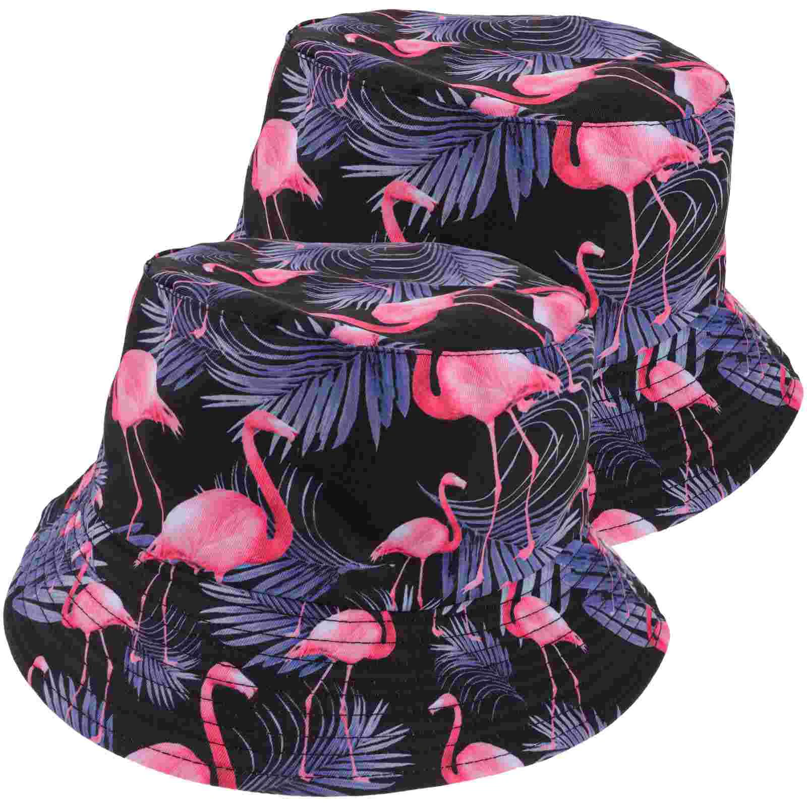 

2 Pcs Fisherman's Hat Para Mujer El Sol Spring Summer Polyester Miss Cap