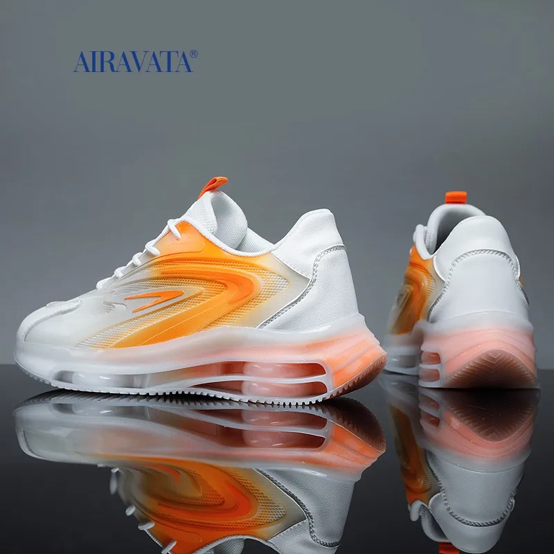 Men Summer 2022 Fashion Breathable Male Sneakers Outdoor Casual Platform Running Leather Non-Slip Gradient