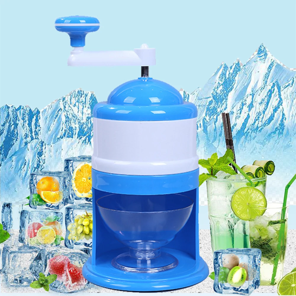 

Portable Manual Ice Crusher DIY Drink Breaker Tabletop Snow Cone Maker Shaver Countertop Party Shredding Shaved Crushing Machine
