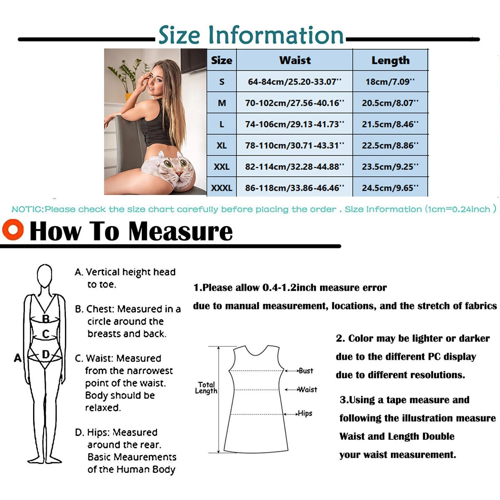 Женские трусы сексуальные забавные с 3D рисунком женские милыми ушками модное